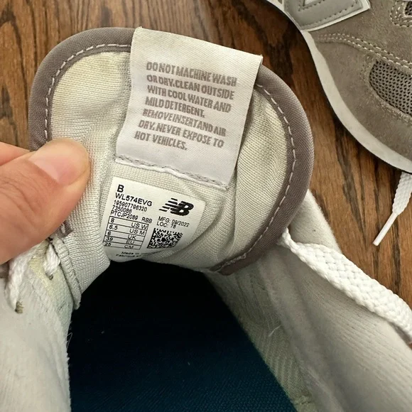 New Balance 574 Core Grey Womens Size 8 - Picture 5 of 13